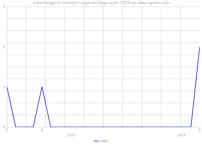 John Hingston (United Kingdom) Page visits 2024 
