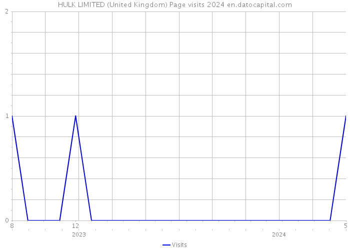 HULK LIMITED (United Kingdom) Page visits 2024 