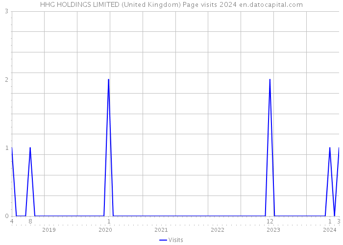 HHG HOLDINGS LIMITED (United Kingdom) Page visits 2024 