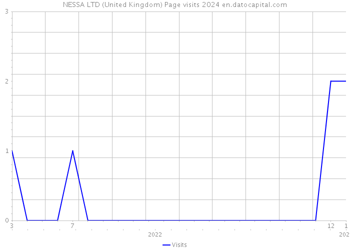 NESSA LTD (United Kingdom) Page visits 2024 