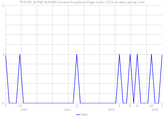 TRACEY JAYNE HUGHES (United Kingdom) Page visits 2024 