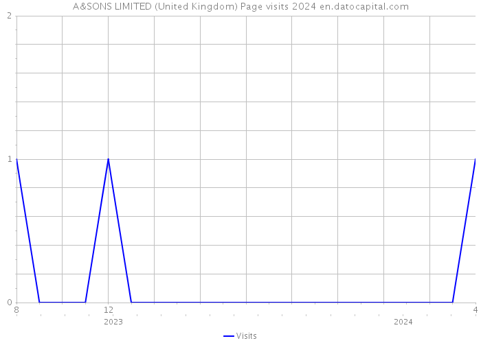 A&SONS LIMITED (United Kingdom) Page visits 2024 