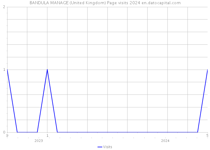 BANDULA MANAGE (United Kingdom) Page visits 2024 