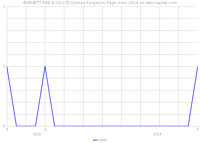 BURNETT RAE & CO LTD (United Kingdom) Page visits 2024 
