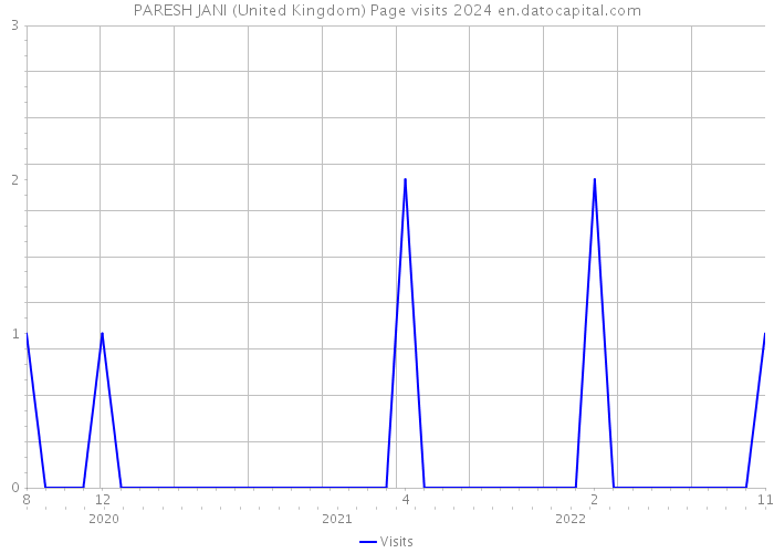 PARESH JANI (United Kingdom) Page visits 2024 