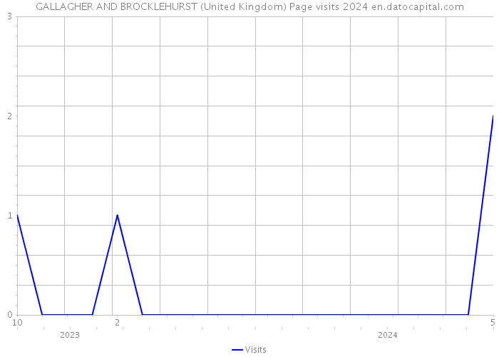 GALLAGHER AND BROCKLEHURST (United Kingdom) Page visits 2024 