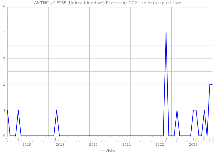 ANTHONY ESSE (United Kingdom) Page visits 2024 