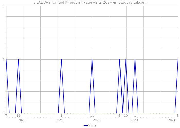 BILAL BAS (United Kingdom) Page visits 2024 