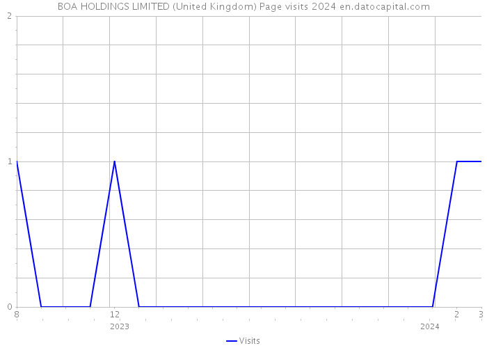 BOA HOLDINGS LIMITED (United Kingdom) Page visits 2024 