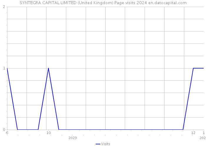 SYNTEGRA CAPITAL LIMITED (United Kingdom) Page visits 2024 
