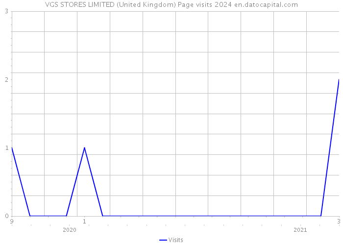 VGS STORES LIMITED (United Kingdom) Page visits 2024 