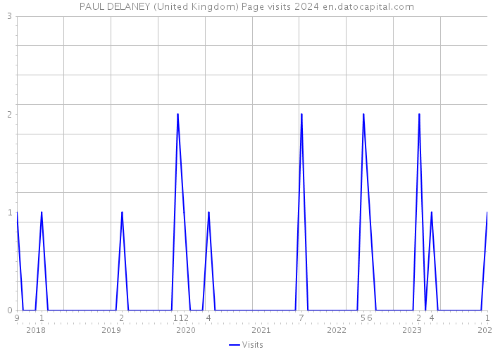 PAUL DELANEY (United Kingdom) Page visits 2024 