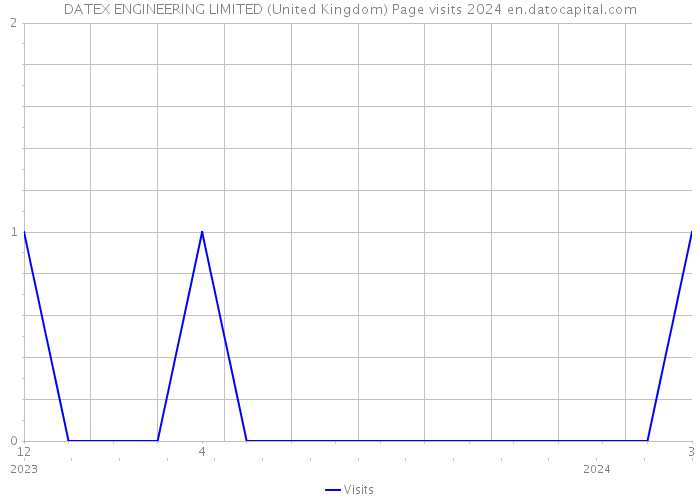 DATEX ENGINEERING LIMITED (United Kingdom) Page visits 2024 