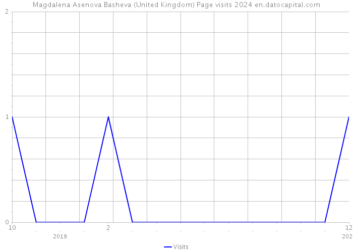 Magdalena Asenova Basheva (United Kingdom) Page visits 2024 
