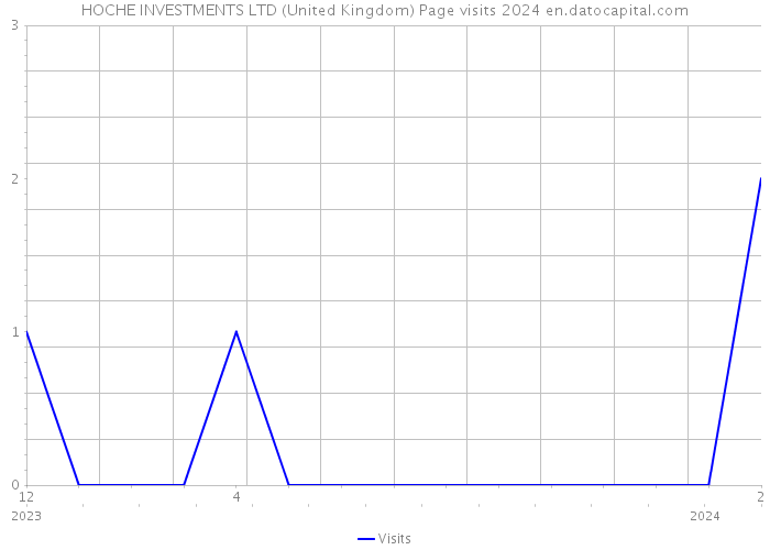 HOCHE INVESTMENTS LTD (United Kingdom) Page visits 2024 