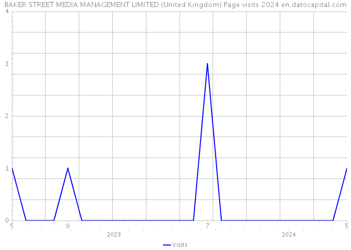 BAKER STREET MEDIA MANAGEMENT LIMITED (United Kingdom) Page visits 2024 