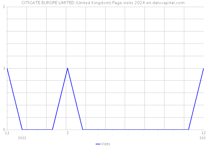 CITIGATE EUROPE LIMITED (United Kingdom) Page visits 2024 