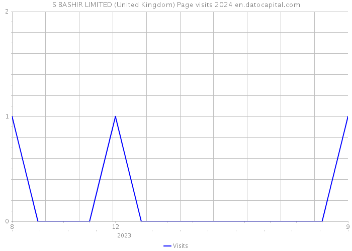S BASHIR LIMITED (United Kingdom) Page visits 2024 