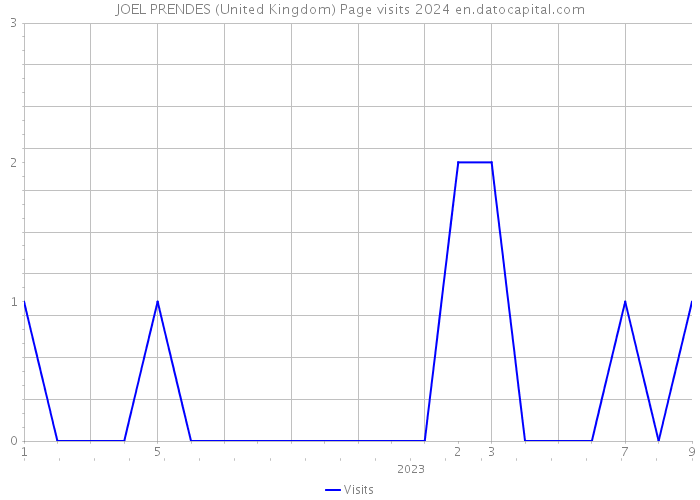 JOEL PRENDES (United Kingdom) Page visits 2024 