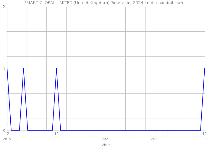 SMART GLOBAL LIMITED (United Kingdom) Page visits 2024 