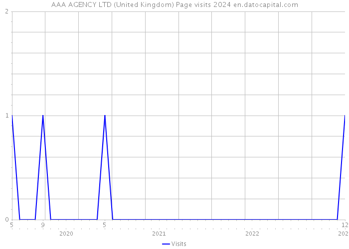 AAA AGENCY LTD (United Kingdom) Page visits 2024 