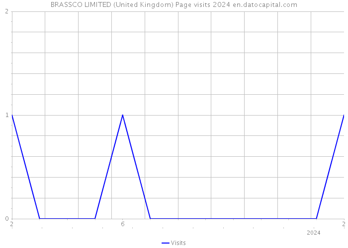 BRASSCO LIMITED (United Kingdom) Page visits 2024 