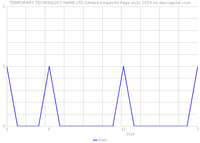 TEMPORARY TECHNOLOGY NAME LTD (United Kingdom) Page visits 2024 