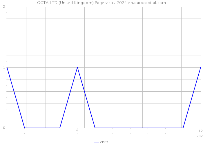 OCTA LTD (United Kingdom) Page visits 2024 