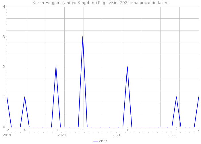 Karen Haggart (United Kingdom) Page visits 2024 