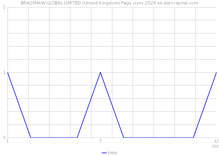 BRADSHAW GLOBAL LIMITED (United Kingdom) Page visits 2024 