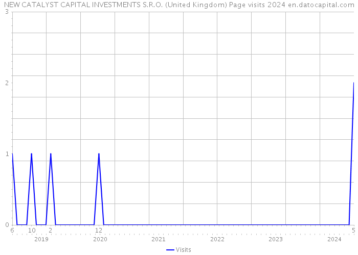 NEW CATALYST CAPITAL INVESTMENTS S.R.O. (United Kingdom) Page visits 2024 