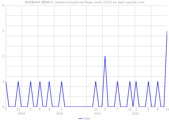 BARBARA BEWICK (United Kingdom) Page visits 2024 