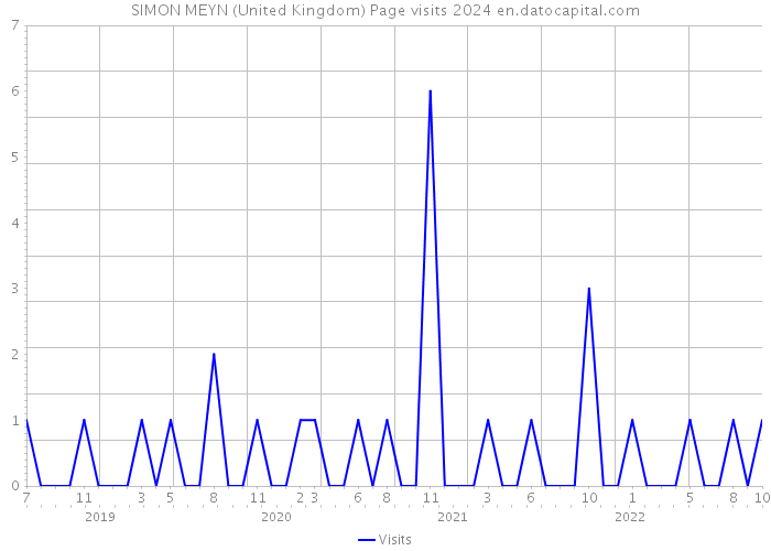 SIMON MEYN (United Kingdom) Page visits 2024 