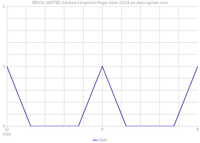 ERICA LIMITED (United Kingdom) Page visits 2024 