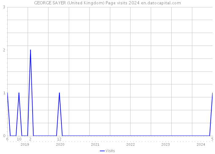 GEORGE SAYER (United Kingdom) Page visits 2024 