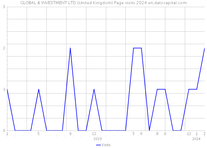 GLOBAL & INVESTMENT LTD (United Kingdom) Page visits 2024 