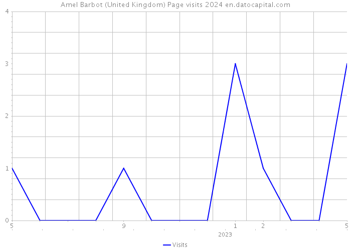 Amel Barbot (United Kingdom) Page visits 2024 