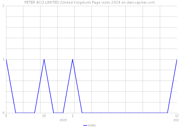 PETER &CO LIMITED (United Kingdom) Page visits 2024 