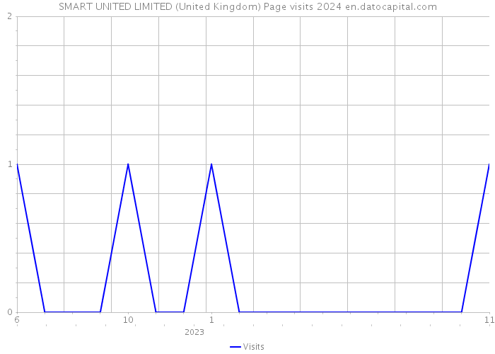 SMART UNITED LIMITED (United Kingdom) Page visits 2024 