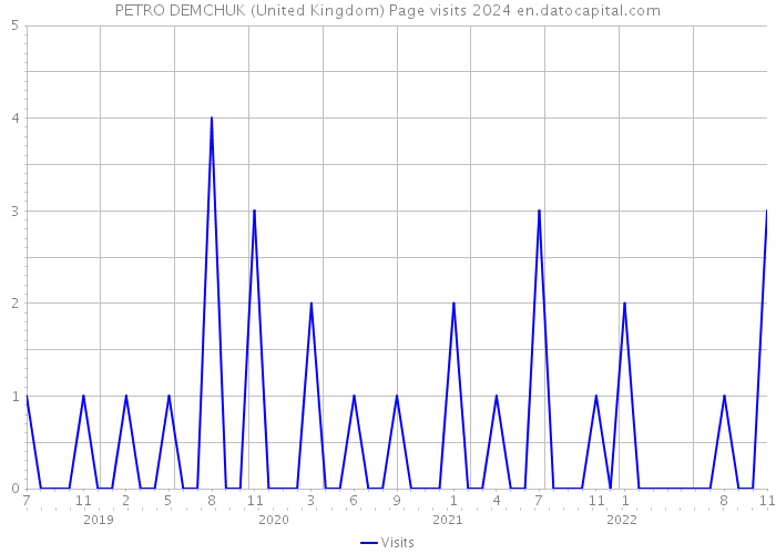 PETRO DEMCHUK (United Kingdom) Page visits 2024 