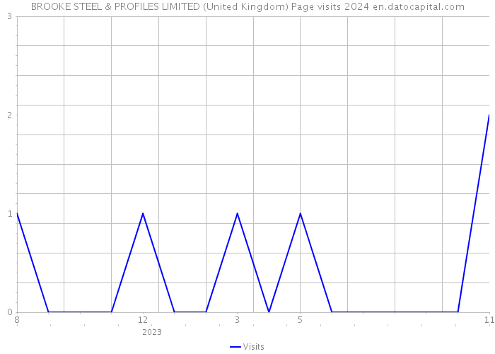 BROOKE STEEL & PROFILES LIMITED (United Kingdom) Page visits 2024 