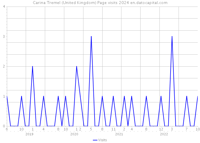Carina Tremel (United Kingdom) Page visits 2024 