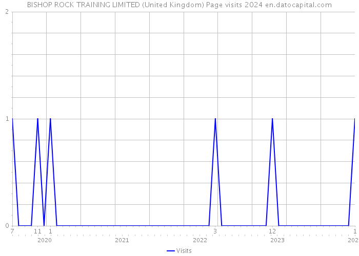 BISHOP ROCK TRAINING LIMITED (United Kingdom) Page visits 2024 