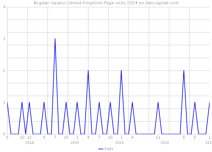 Bogdan Vacaru (United Kingdom) Page visits 2024 