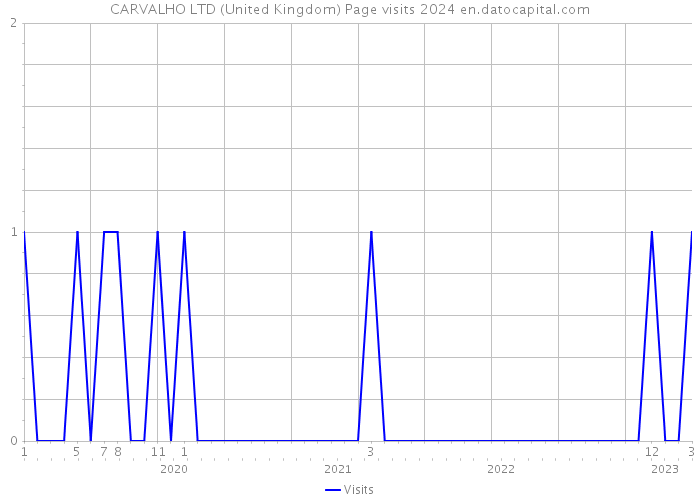 CARVALHO LTD (United Kingdom) Page visits 2024 