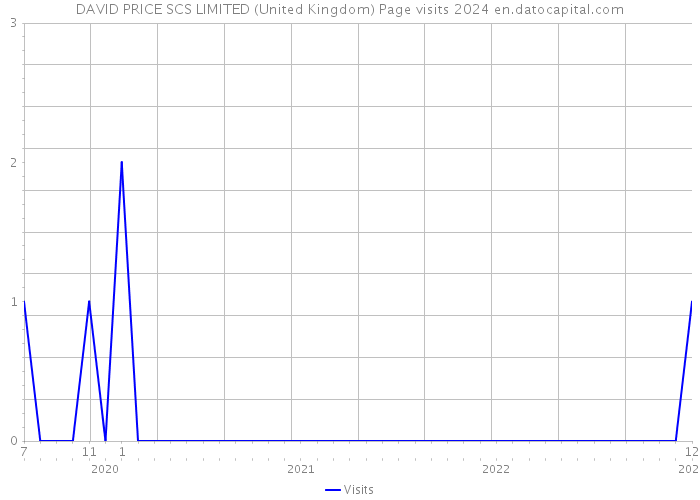 DAVID PRICE SCS LIMITED (United Kingdom) Page visits 2024 