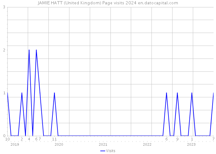JAMIE HATT (United Kingdom) Page visits 2024 
