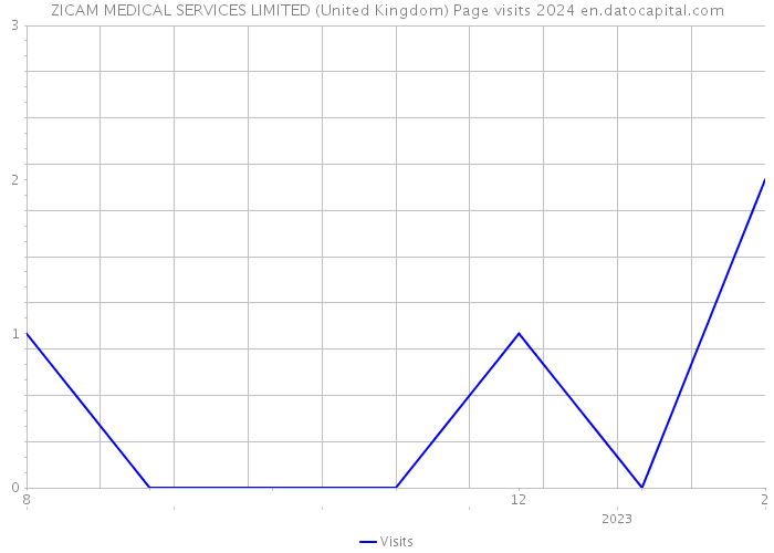 ZICAM MEDICAL SERVICES LIMITED (United Kingdom) Page visits 2024 