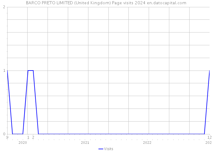 BARCO PRETO LIMITED (United Kingdom) Page visits 2024 