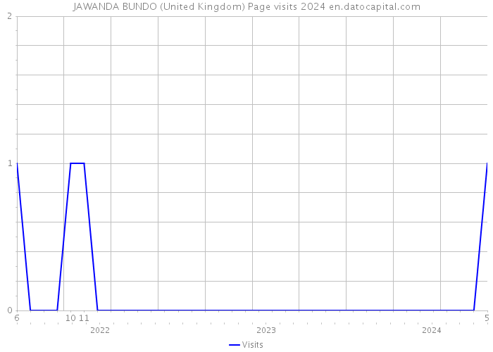 JAWANDA BUNDO (United Kingdom) Page visits 2024 
